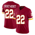 Punc W.Commanders #22 Jacory Croskey-Merritt Player Burgundy Limited Team Vapor F.U.S.E. Home Game Stitched Jerseys