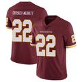 Punc W.Commanders #22 Jacory Croskey-Merritt Player Burgundy Vapor Limited Stitched Jerseys