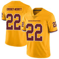 Punc W.Commanders #22 Jacory Croskey-Merritt Player Gold Vapor Limited Stitched Jerseys