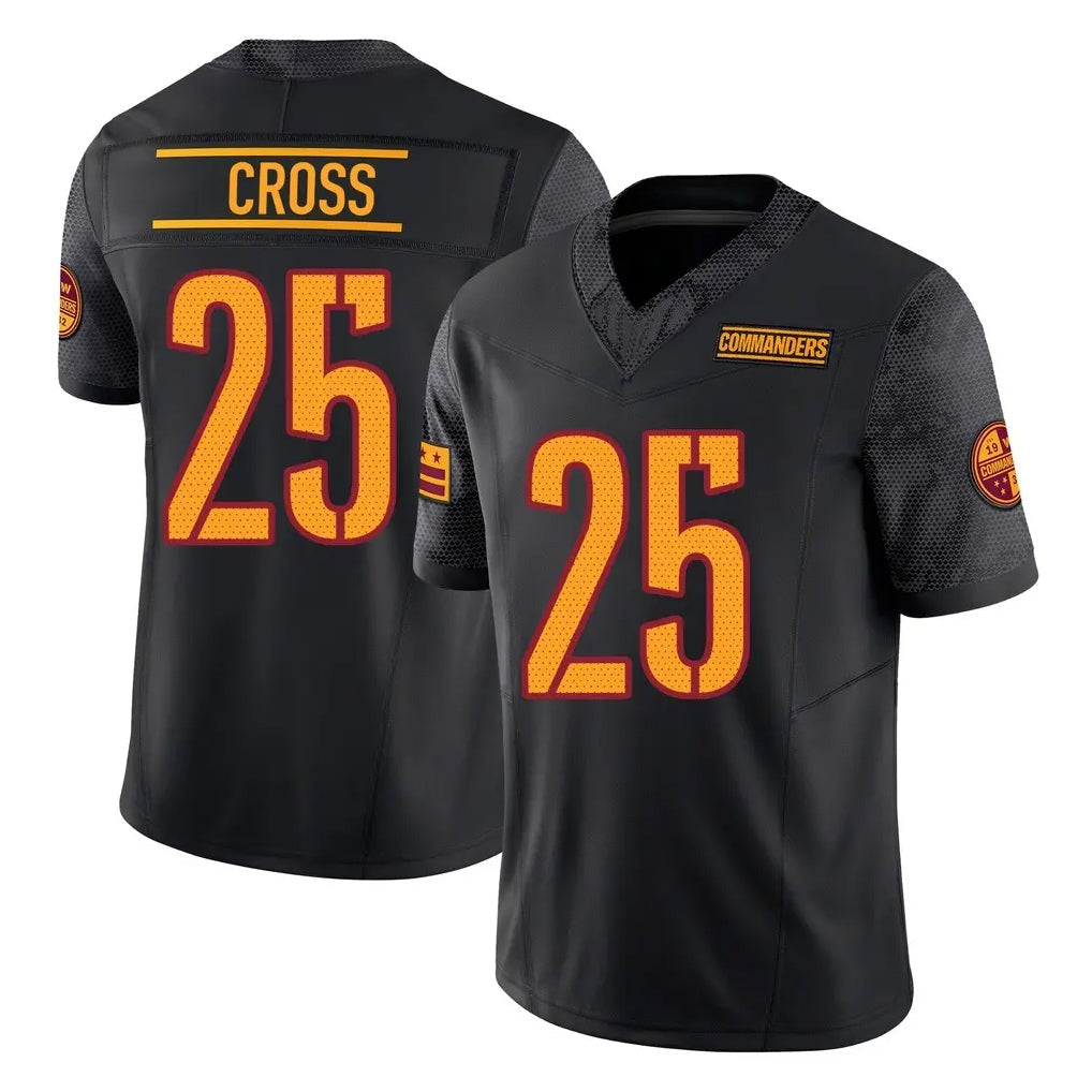 Punc W.Commanders #25 Nick Cross Player Black Limited Vapor F.U.S.E. Home Game Stitched Jerseys