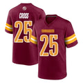 Punc W.Commanders #25 Nick Cross Player Burgundy Home Game Stitched Jerseys