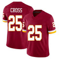 Punc W.Commanders #25 Nick Cross Player Burgundy Limited Team Vapor F.U.S.E. Home Game Stitched Jerseys
