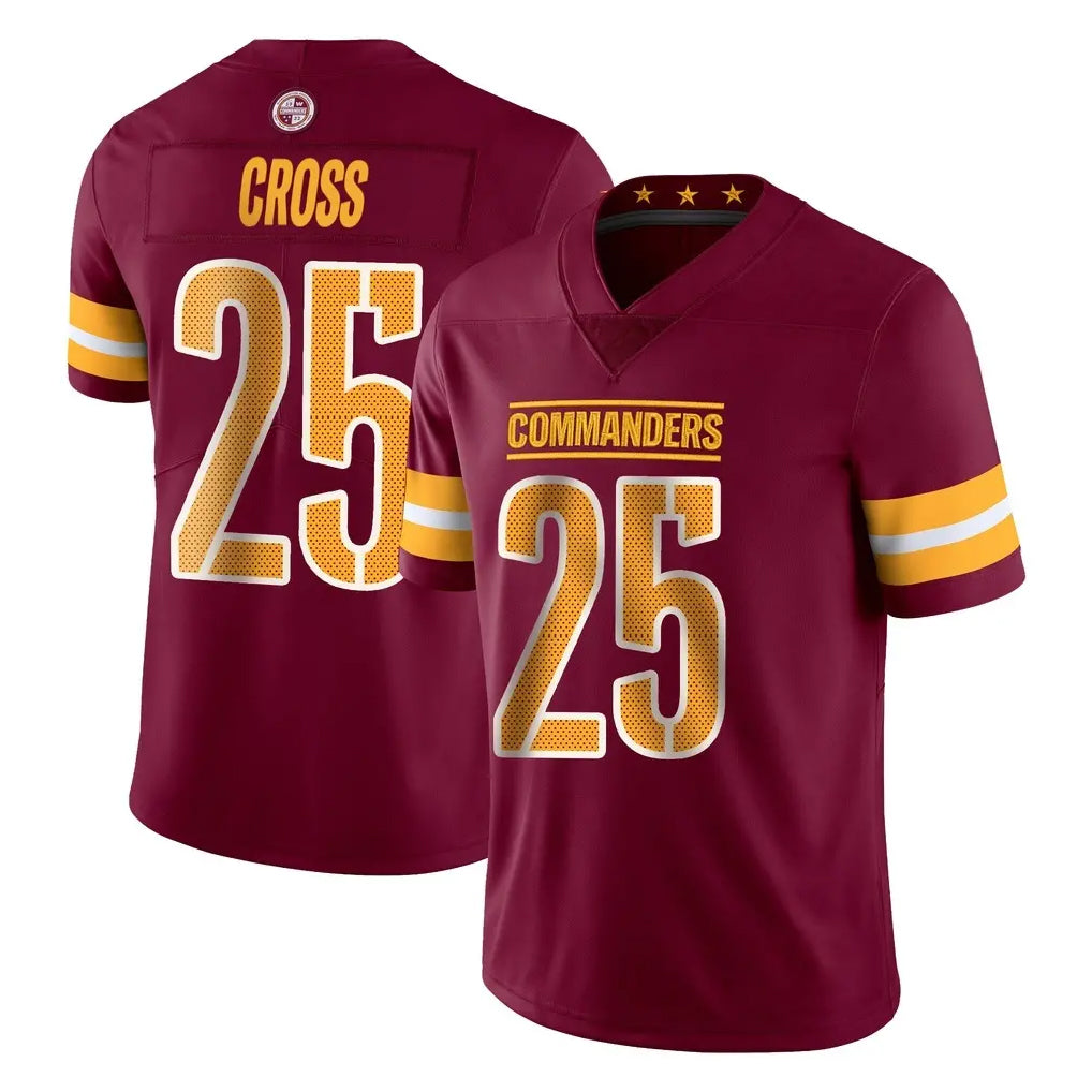 Punc W.Commanders #25 Nick Cross Player Burgundy Limited Vapor Home Game Stitched Jerseys
