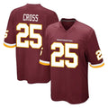 Punc W.Commanders #25 Nick Cross Player Burgundy Team Color Home Game Stitched Jerseys