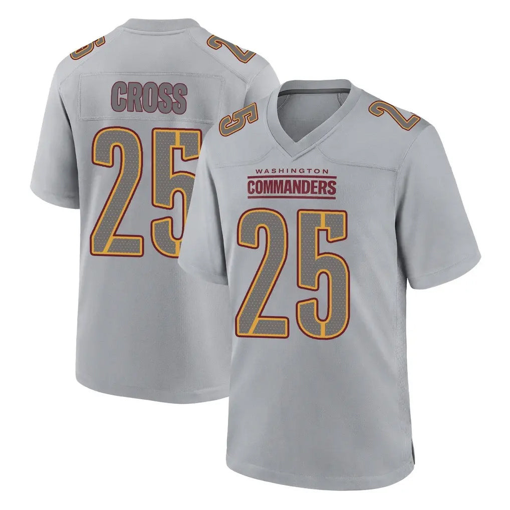 Punc W.Commanders #25 Nick Cross Player Gray Atmosphere Fashion Home Game Stitched Jerseys