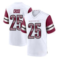 Punc W.Commanders #25 Nick Cross Player White Game Home Stitched Jerseys