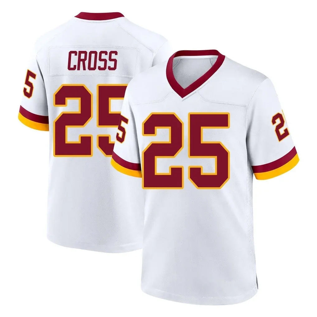 Punc W.Commanders #25 Nick Cross Player White Home Game Stitched Jerseys