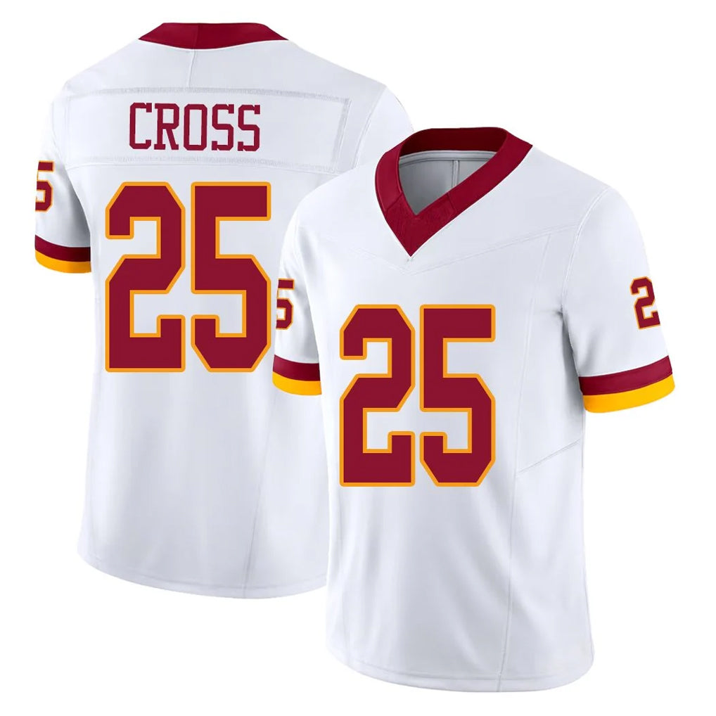 Punc W.Commanders #25 Nick Cross Player White Limited Vapor F.U.S.E. Home Game Stitched Jerseys