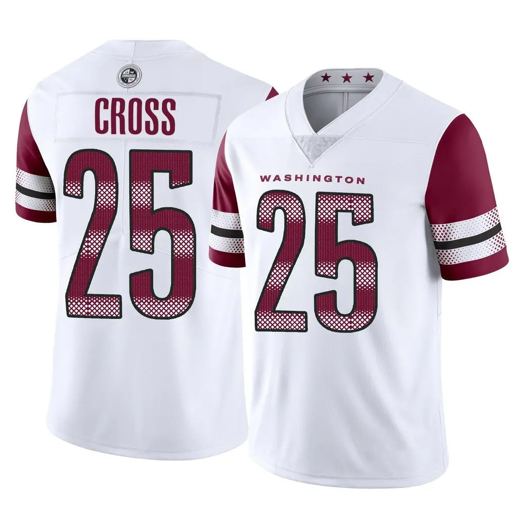 Punc W.Commanders #25 Nick Cross Player White Limited Vapor Home Game Stitched Jerseys