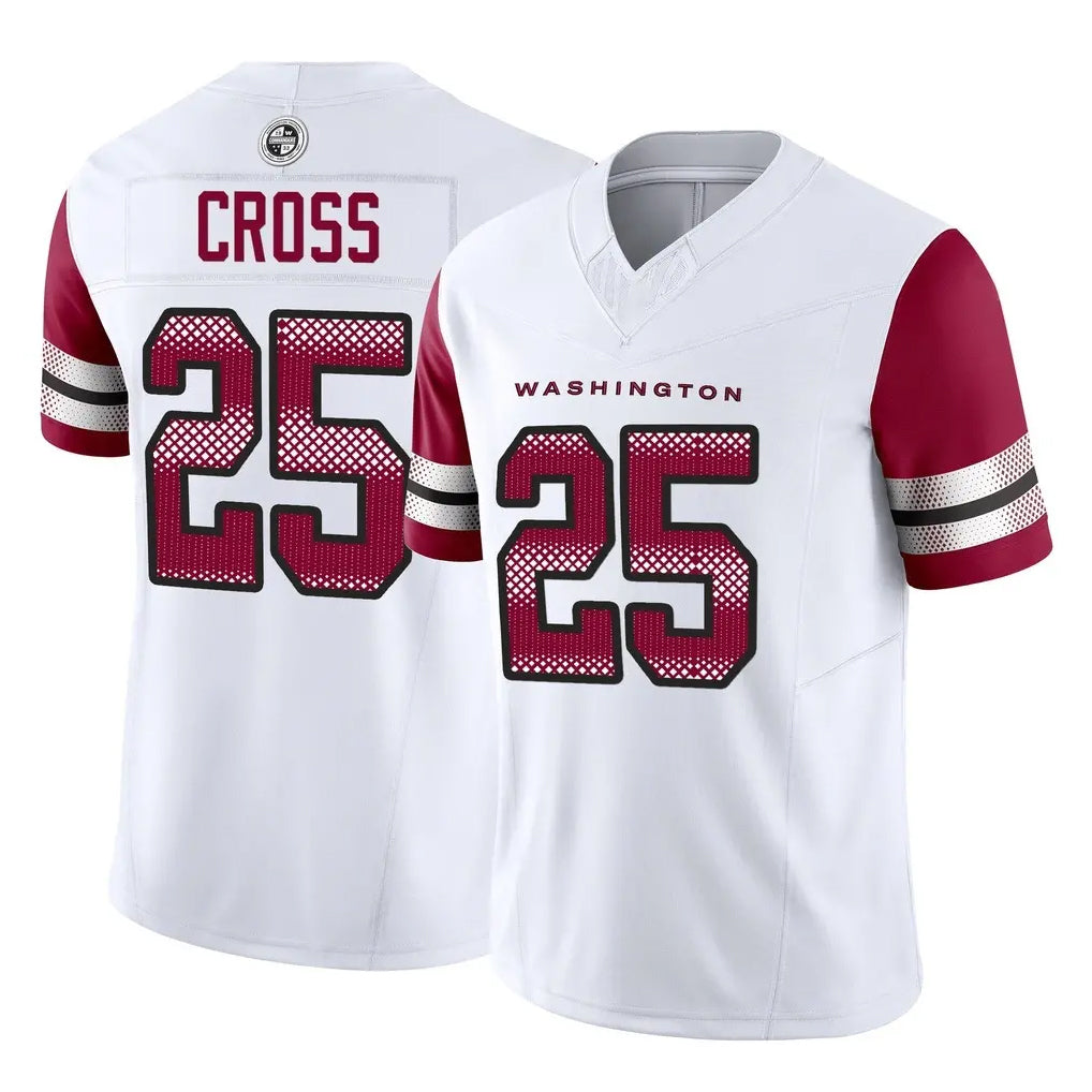 Punc W.Commanders #25 Nick Cross Player White Vapor F.U.S.E. Limited Home Game Stitched Jerseys