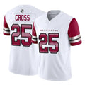 Punc W.Commanders #25 Nick Cross Player White Vapor F.U.S.E. Limited Home Game Stitched Jerseys