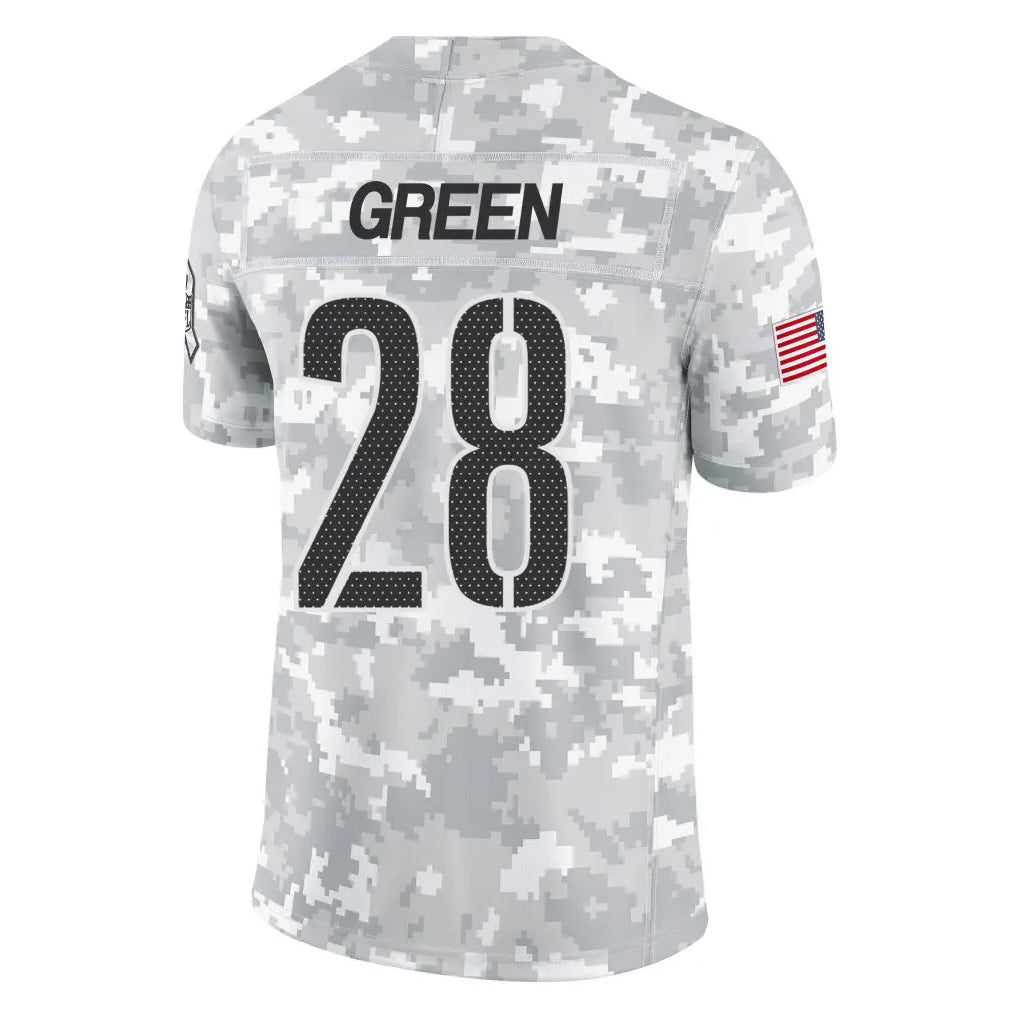 Punc W.Commanders #28 Darrell Green Player  Arctic Camo Salute To Service Limited Stitched Jerseys