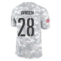 Punc W.Commanders #28 Darrell Green Player  Arctic Camo Salute To Service Limited Stitched Jerseys