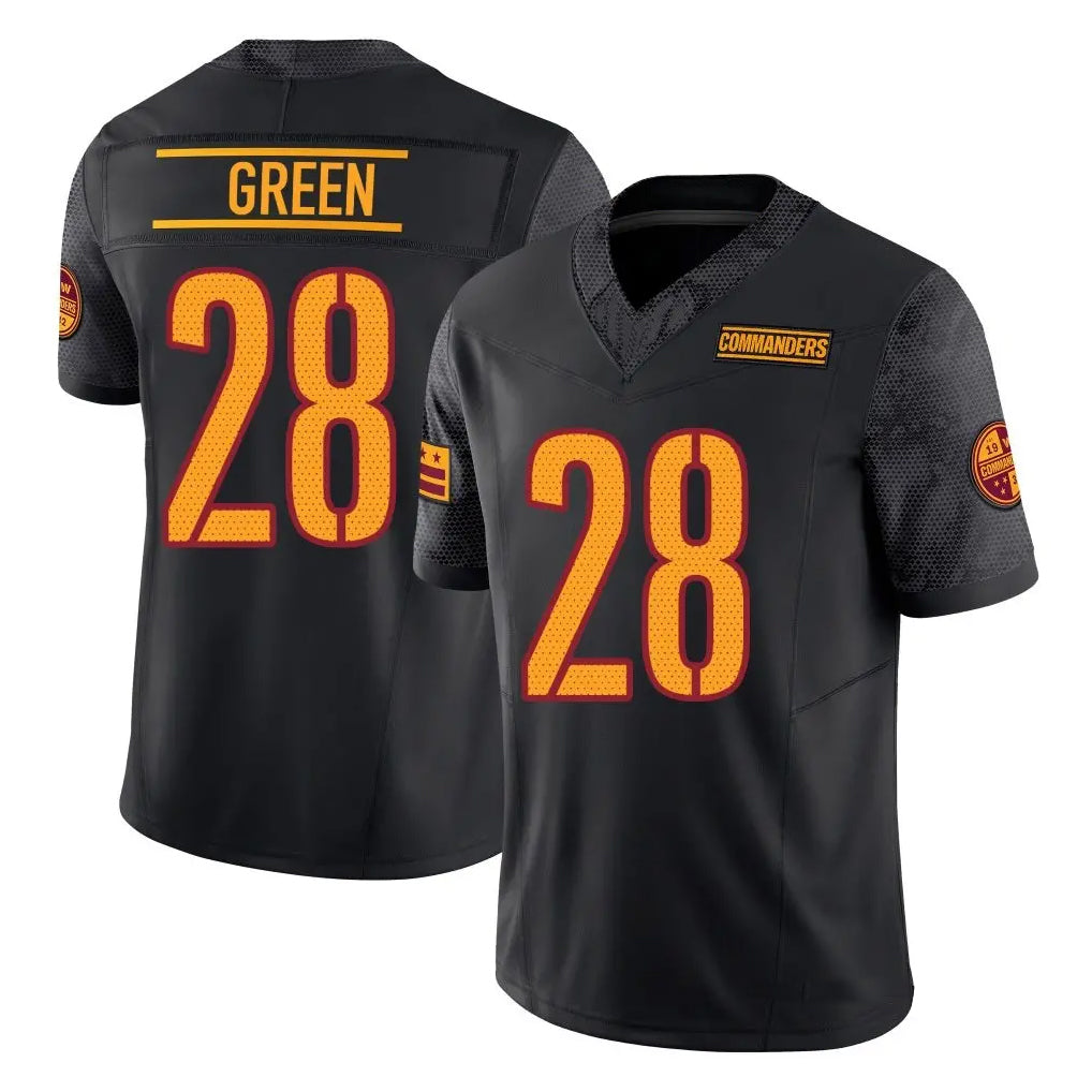 Punc W.Commanders #28 Darrell Green Player  Black Vapor F.U.S.E. Limited Stitched Jerseys