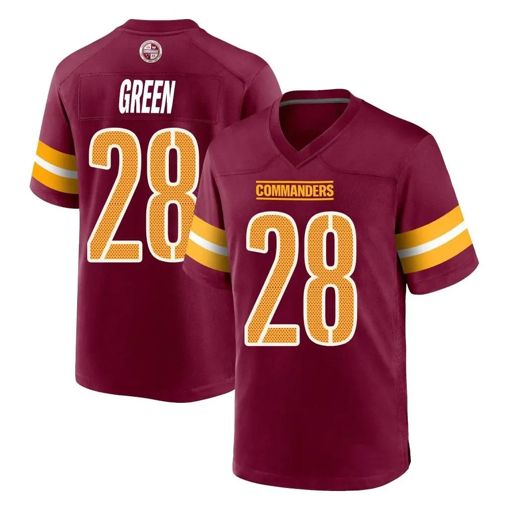 Punc W.Commanders #28 Darrell Green Player Burgundy Home Game Stitched Jerseys