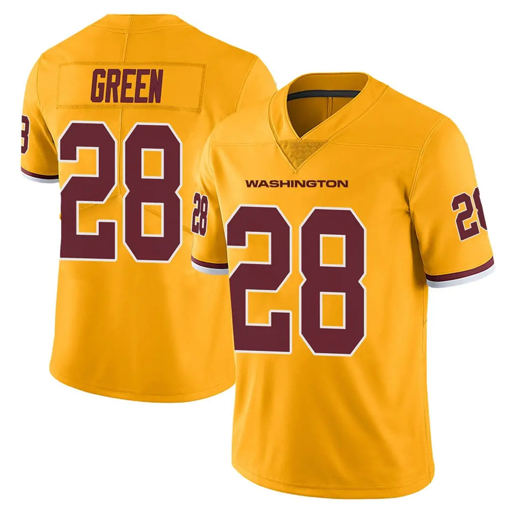 Punc W.Commanders #28 Darrell Green Player  Gold Vapor Limited Stitched Jerseys