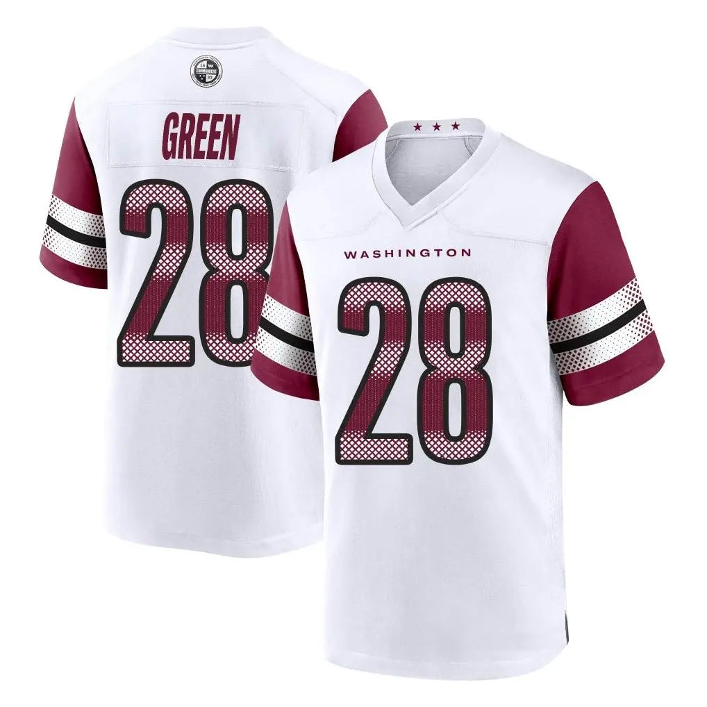 Punc W.Commanders #28 Darrell Green Player White Home Game Stitched Jerseys