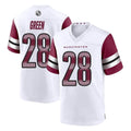 Punc W.Commanders #28 Darrell Green Player White Home Game Stitched Jerseys