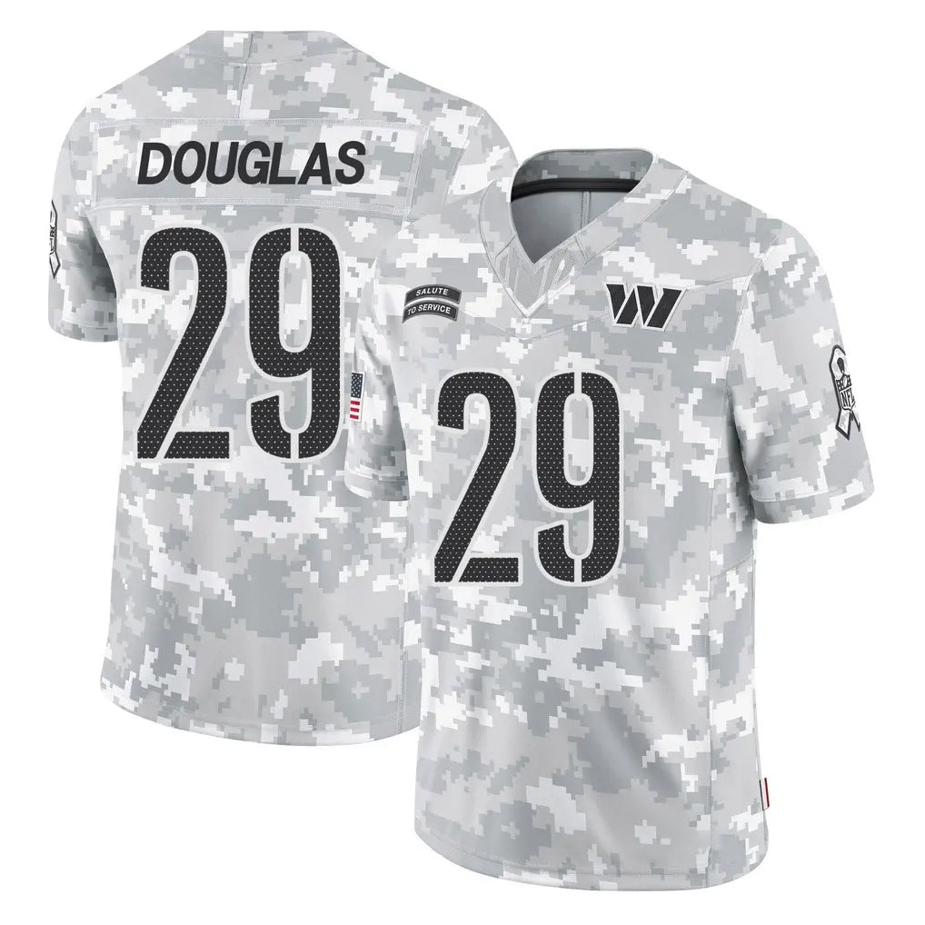 Punc W.Commanders #29 Rasul Douglas Player Arctic Camo Limited Salute To Service Home Game Stitched Jerseys