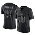 Punc W.Commanders #29 Rasul Douglas Player Black Limited Reflective Home Game Stitched Jerseys