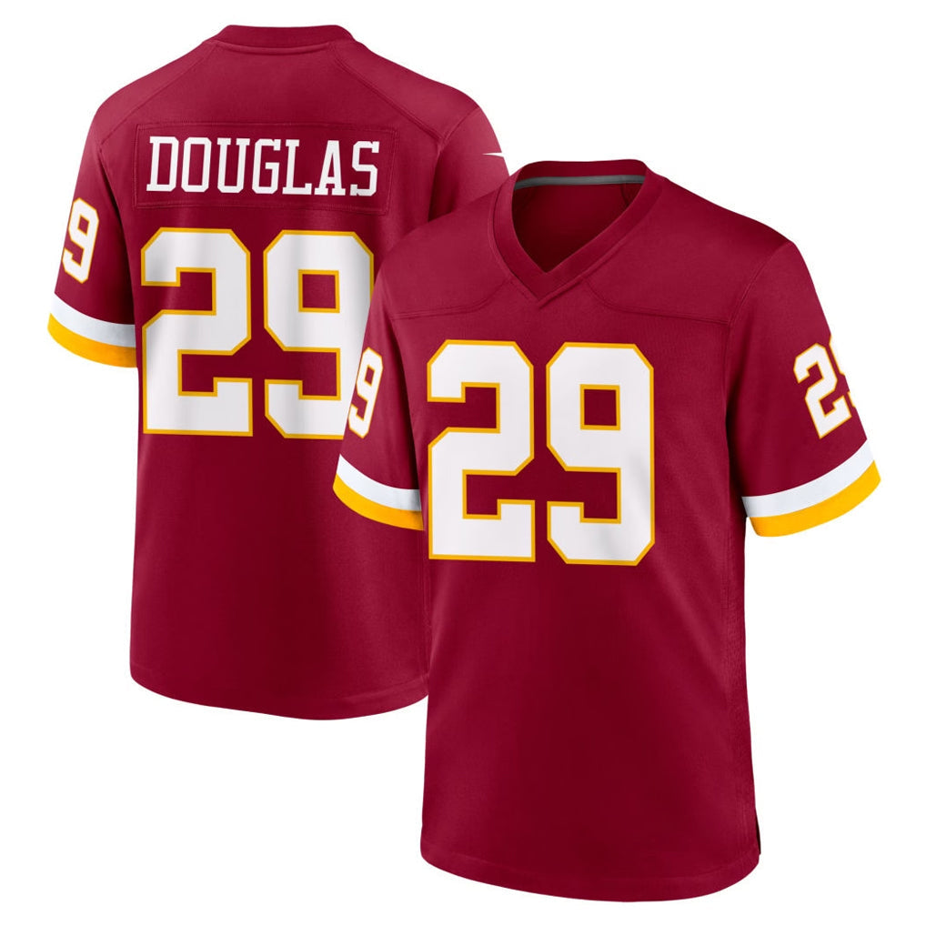Punc W.Commanders #29 Rasul Douglas Player Burgundy Game Home Stitched Jerseys