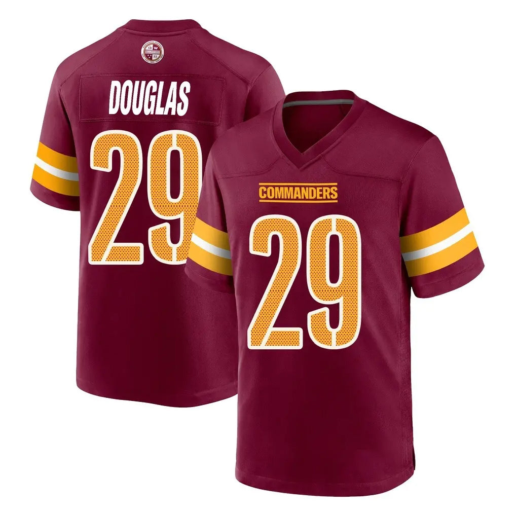 Punc W.Commanders #29 Rasul Douglas Player Burgundy Home Game Stitched Jerseys