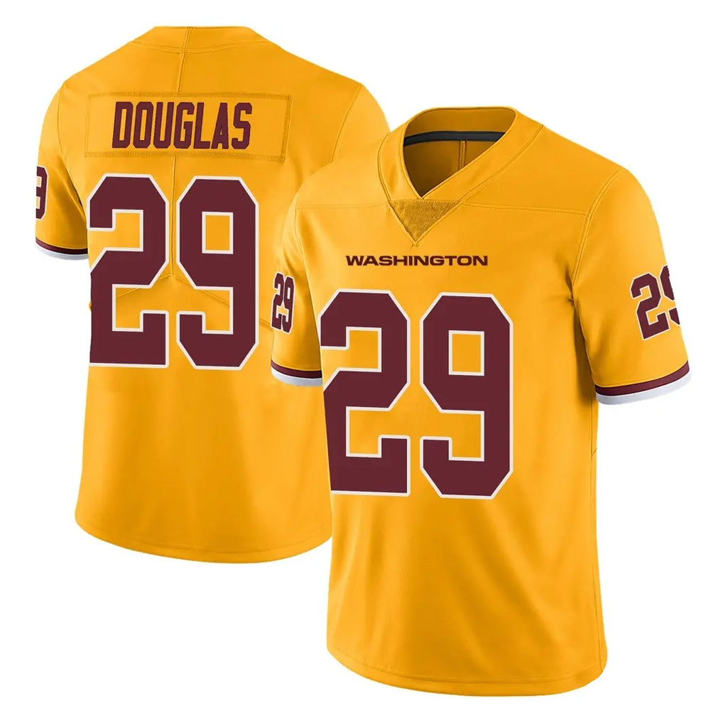 Punc W.Commanders #29 Rasul Douglas Player Gold Limited Color Rush Home Game Stitched Jerseys