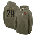 Punc W.Commanders #29 Rasul Douglas Player Olive Salute to Service Pullover Hoodies Limited Home Stitched Jerseys