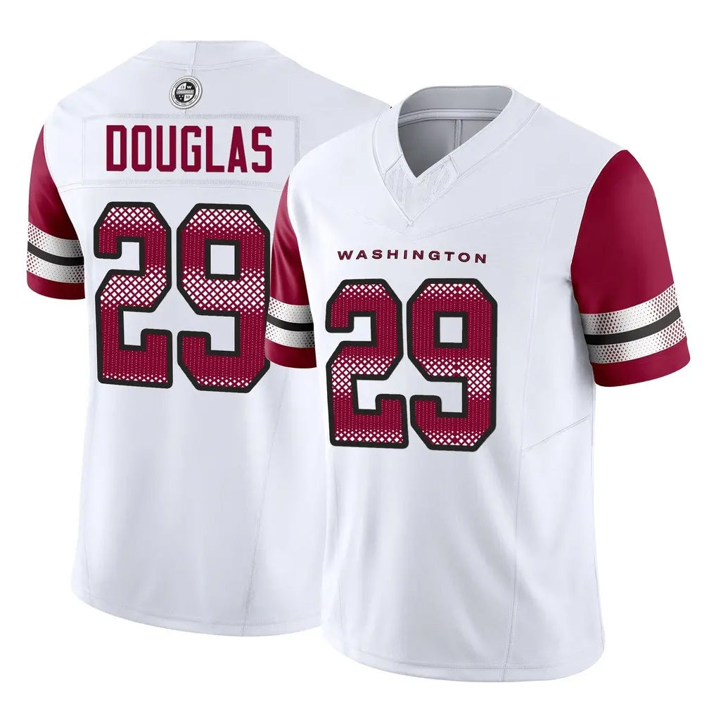 Punc W.Commanders #29 Rasul Douglas Player White Vapor F.U.S.E. Limited Home Game Stitched Jerseys