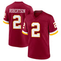 Punc W.Commanders #2 Amik Robertson Player Burgundy Game Home Stitched Jerseys