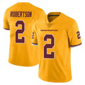 Punc W.Commanders #2 Amik Robertson Player Gold Limited Color Rush Home Game Stitched Jerseys