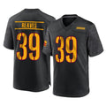 Punc W.Commanders #39 Jeremy Reaves Player Black Home Game Stitched Jerseys