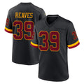 Punc W.Commanders #39 Jeremy Reaves Player Black Limited Home Game Stitched Jerseys