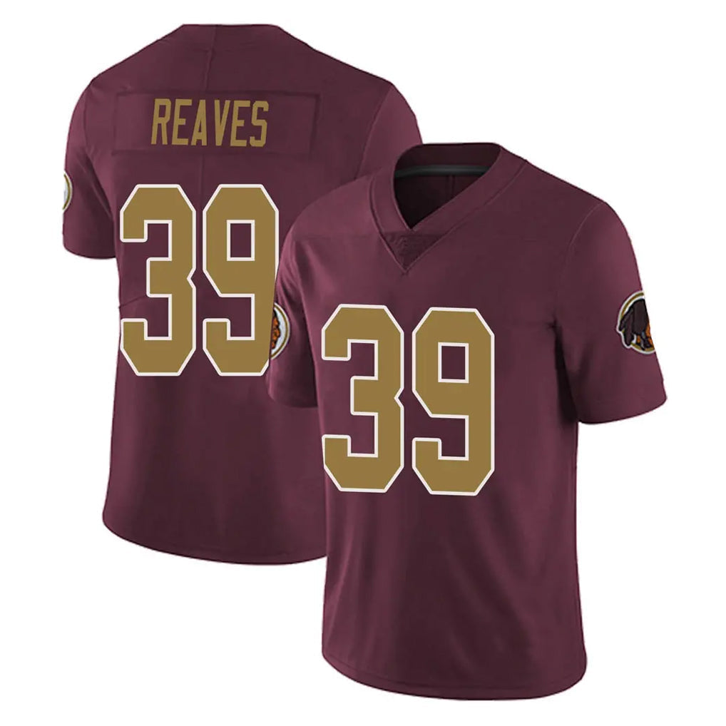 Punc W.Commanders #39 Jeremy Reaves Player Burgundy Alternate Vapor Untouchable Home Game Stitched Jerseys