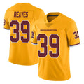 Punc W.Commanders #39 Jeremy Reaves Player Gold Limited Color Rush Home Game Stitched Jerseys