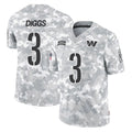 Punc W.Commanders #3 Stefon Diggs Player Arctic Camo Limited Salute To Service Home Game Stitched Jerseys