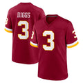 Punc W.Commanders #3 Stefon Diggs Player Burgundy Game Home Stitched Jerseys