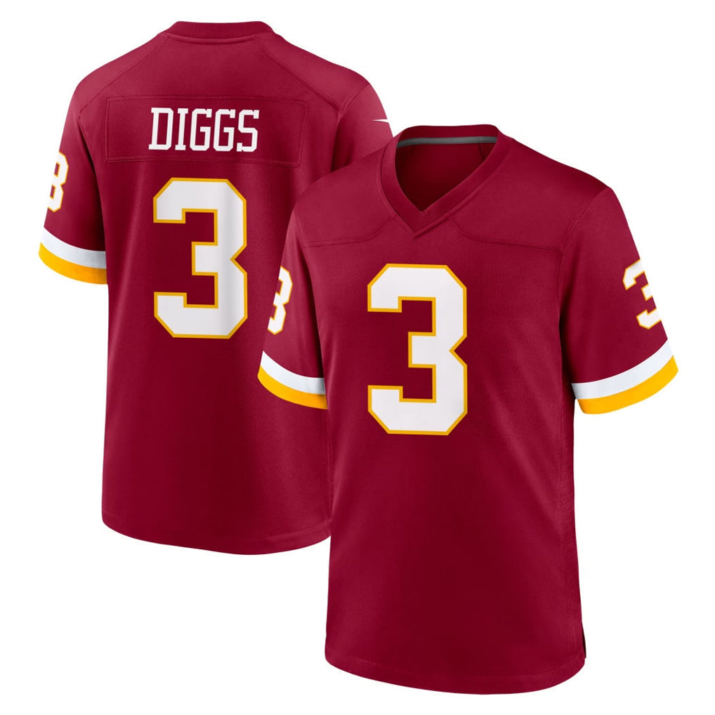 Punc W.Commanders #3 Stefon Diggs Player Burgundy Game Home Stitched Jerseys
