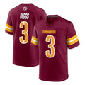 Punc W.Commanders #3 Stefon Diggs Player Burgundy Home Game Stitched Jerseys