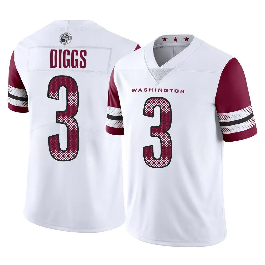 Punc W.Commanders #3 Stefon Diggs Player White Limited Vapor Home Game Stitched Jerseys