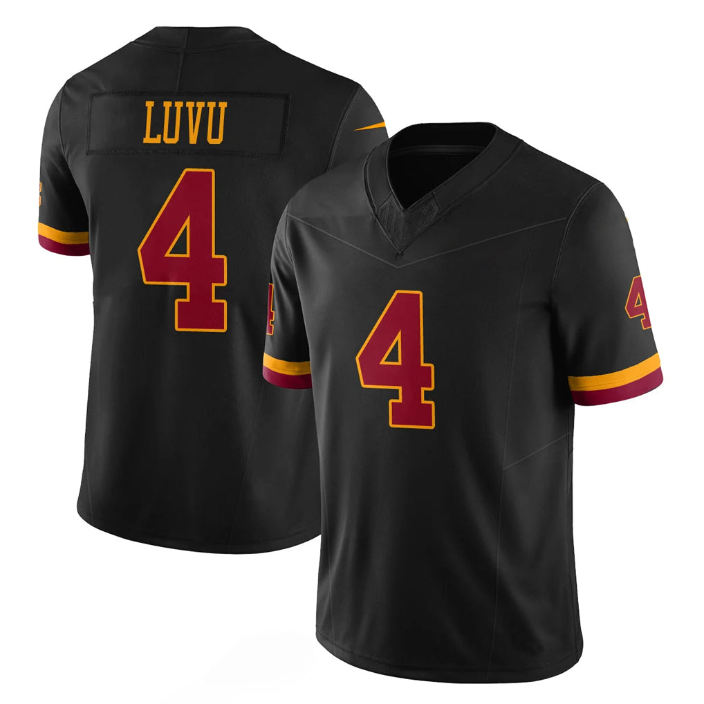 Punc W.Commanders #4 Frankie Luvu Player Black Limited Vapor Home Game Stitched Jerseys