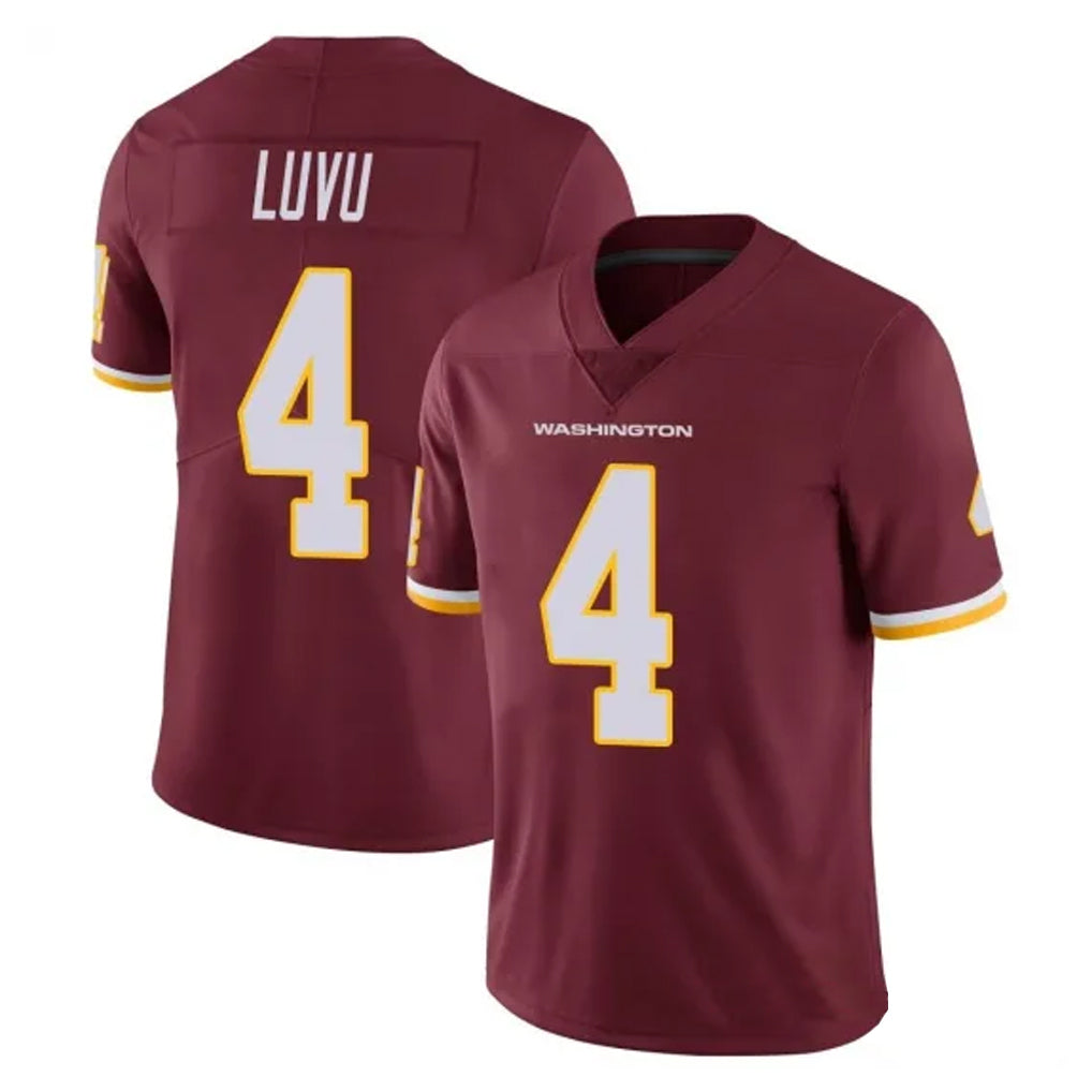Punc W.Commanders #4 Frankie Luvu Player Burgundy Vapor Limited Stitched Jerseys