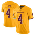 Punc W.Commanders #4 Frankie Luvu Player Gold Vapor Limited Stitched Jerseys