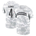 Punc W.Commanders #4 Frankie Luvu Player Salute to Service Hoodies T-Shirts Football Jerseys