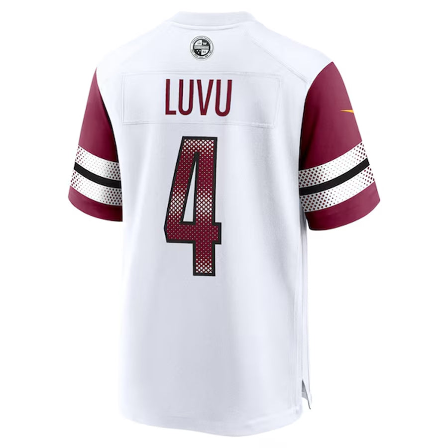 Punc W.Commanders #4 Frankie Luvu Player White Home Game Football Jerseys