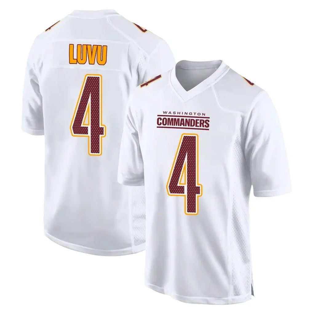 Punc W.Commanders #4 Frankie Luvu Player White Tundra Fashion Home Game Stitched Jerseys