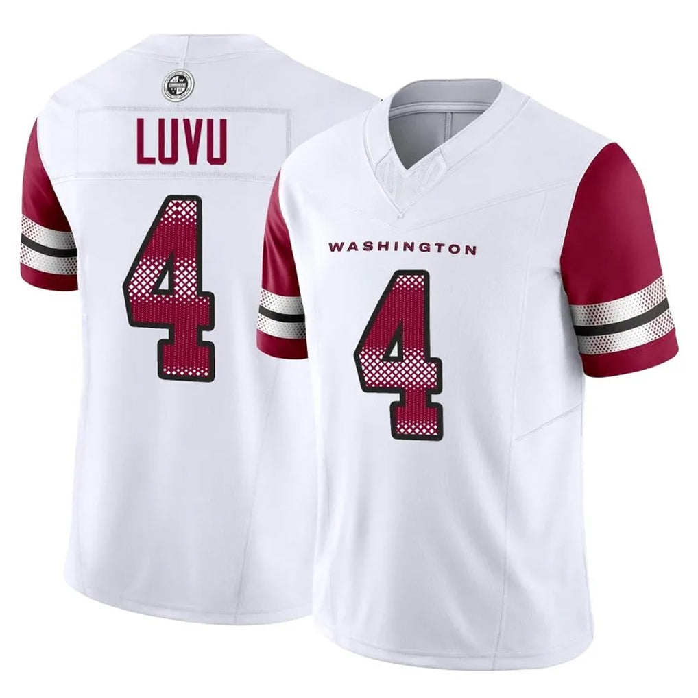 Punc W.Commanders #4 Frankie Luvu Player White Vapor F.U.S.E. Limited Football Jerseys