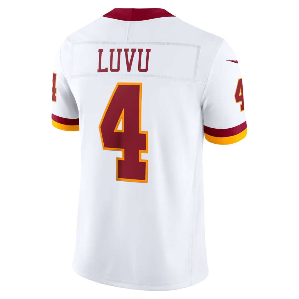 Punc W.Commanders #4 Frankie Luvu White Vapor F.U.S.E. Stitched Limited Jerseys