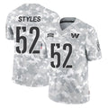 Punc W.Commanders #52 Sonny Styles Player Arctic Camo Limited Salute To Service Home Game Stitched Jerseys