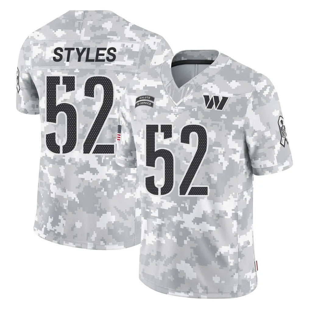 Punc W.Commanders #52 Sonny Styles Player Arctic Camo Limited Salute To Service Home Game Stitched Jerseys